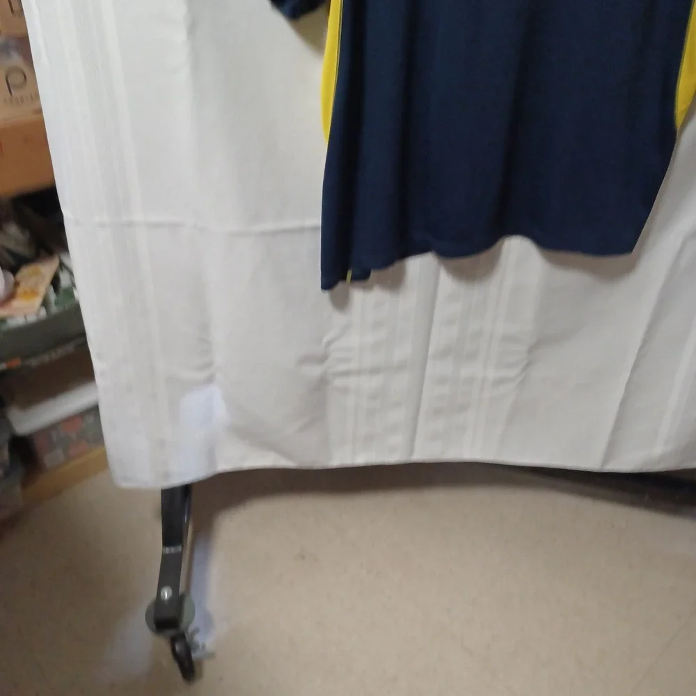 Nike Polo Shirt Mens XXL Navy Michigan Wolverines FIT DRY Short‎ Sleeve Athletic